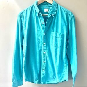 J Crew sun washed teal Oxford button down Sz M